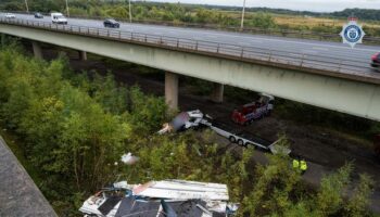 Thelwall Viaduct crash: How 'extremely lucky' lorry driver escaped from HGV