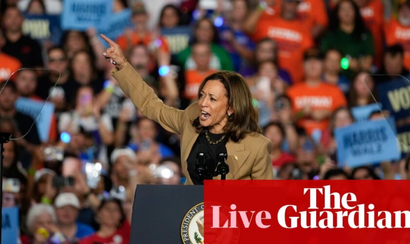 Trump, Vance to travel to Michigan, Pennsylvania and Georgia; Harris to appear with Michelle Obama in Michigan – live