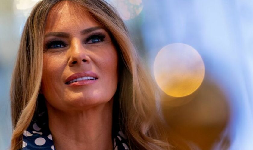 Melania Trump tritt im Wahlkampf von Donald Trump nur selten in Erscheinung. Foto: Andrew Harnik/AP/dpa