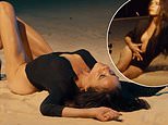 Victoria Beckham sends temperatures soaring as she strips down to a tiny bodysuit in VERY racy behind-the-scenes clip from her fragrance launch