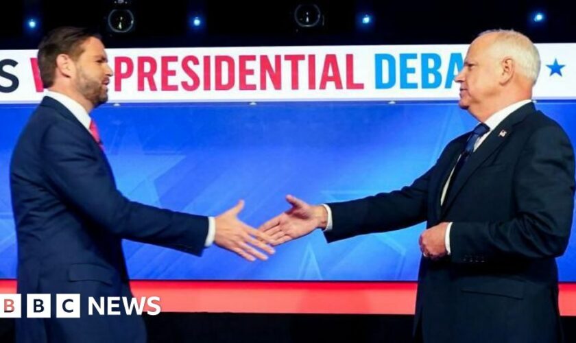 Watch key moments from the US vice-presidential debate