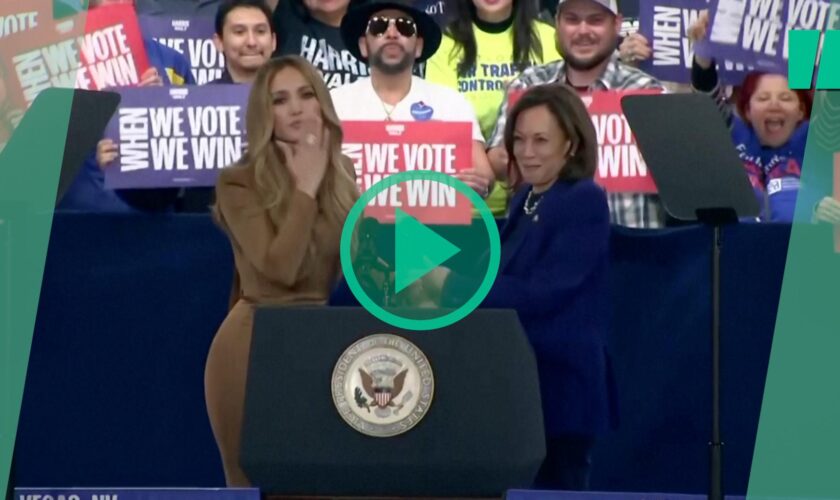 Présidentielle américaine 2024 : Jennifer Lopez était aux côtés de Kamala Harris à Las Vegas