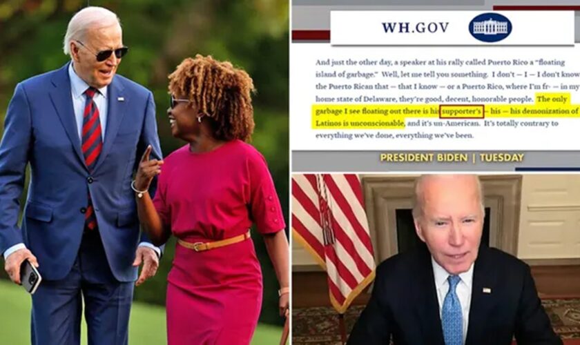 Biden’s staff edited transcript of his ‘garbage’ insult despite concerns and more top headlines