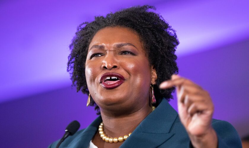 Stacey Abrams claims voter suppression in Georgia despite record early turnout