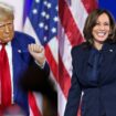 L'ancien président Donald Trump (à gauche) à La Crosse dans le Wisconsin, le 29 août 2024, et la vice-présidente Kamala Harris à la convention démocrate de Chicago, dans l'Illinois, le 22 août 2024