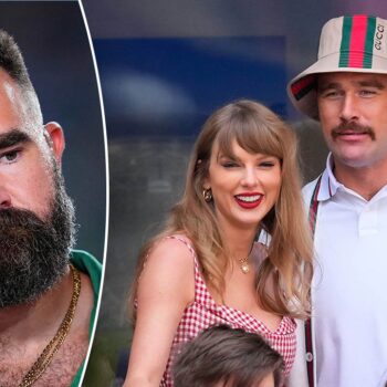 Jason Kelce smashes Penn State fan's phone for using homophobic slur to attack Travis Kelce, Taylor Swift