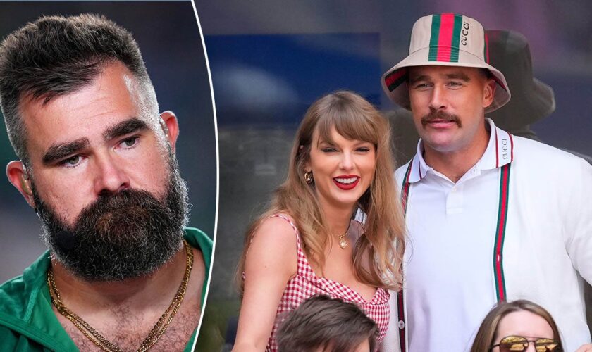 Jason Kelce smashes Penn State fan's phone for using homophobic slur to attack Travis Kelce, Taylor Swift