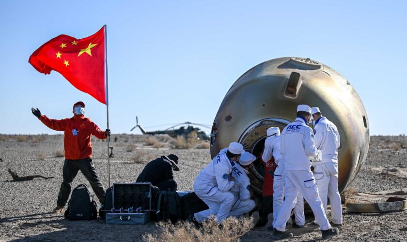 Weltraumstation Tiangong: Raumfahrer von Chinas Shenzhou 18-Mission zurück auf Erde