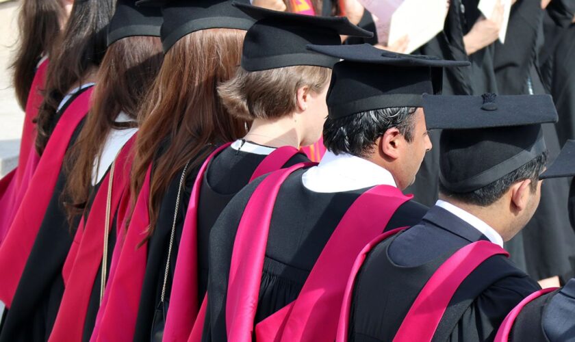 Warwick University graduates on the day of their graduation ceremony in Warwick, Britain July 17, 2017. Picture taken July 17, 2017.     REUTERS/Russell Boyce