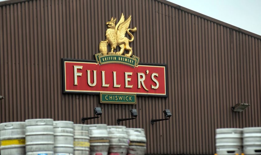 A general view of the Fullers brewery in Chiswick, west London