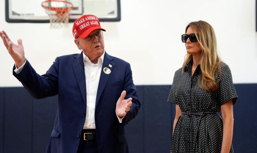 Trump bei Stimmabgabe mit Melania – Sein Statement im Video