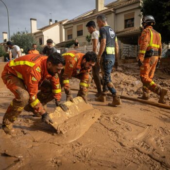 Spain deploys 15,000 police and troops to help flood relief – as vigilante protection groups patrol streets