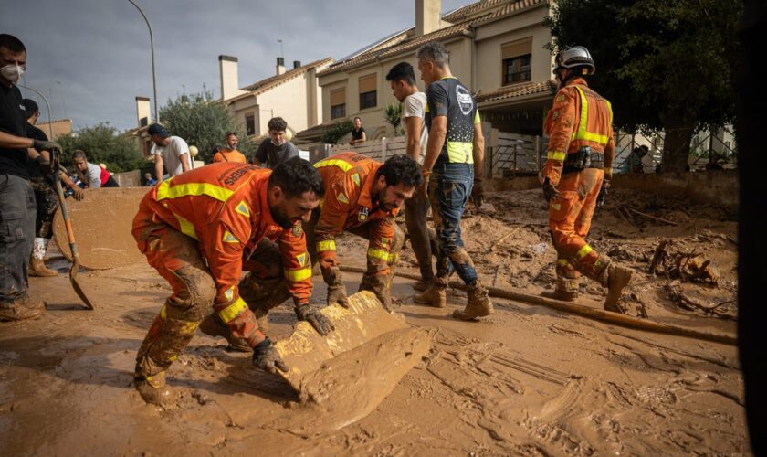 Spain deploys 15,000 police and troops to help flood relief – as vigilante protection groups patrol streets