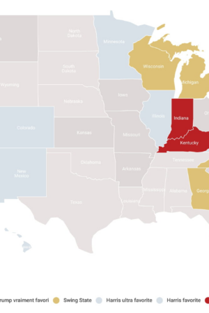 Carte des résultats des élections américaines : les scores de Harris et Trump Etat par Etat