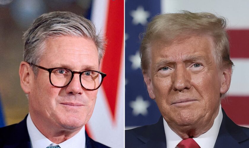 UK politics live: Starmer tells Trump ‘we stand shoulder to shoulder’ as Labour split over US election