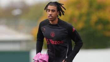 Leny Yoro returns to training with Manchester United after three-month absence