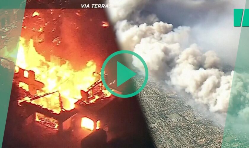 En Californie, les images de « Mountain Fire », l’impressionnant incendie qui force l’évacuation de milliers d’habitants