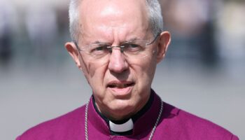 FILE - The Archbishop of Canterbury Justin Welby walks through Westminster in London on Sept. 14, 2022. (Richard Heathcote/Pool Photo via AP, File)