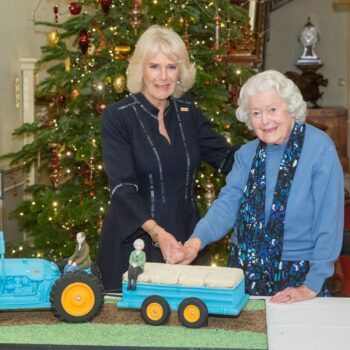 (L-R) Queen Camilla with Spencer in 2021 . Pic: PA