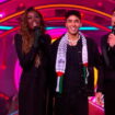 Big Brother housemate waves Palestine scarf during eviction