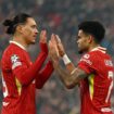 Liverpool v Aston Villa LIVE: Premier League latest score and goal updates as hosts lead at half-time