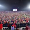 Ole Miss fans storm field with time remaining on clock, prompting delay to game's end