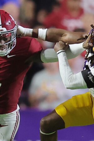 Jalen Milroe rushes for 4 touchdowns, nearly 200 yards as No. 11 Alabama dominates No. 15 LSU