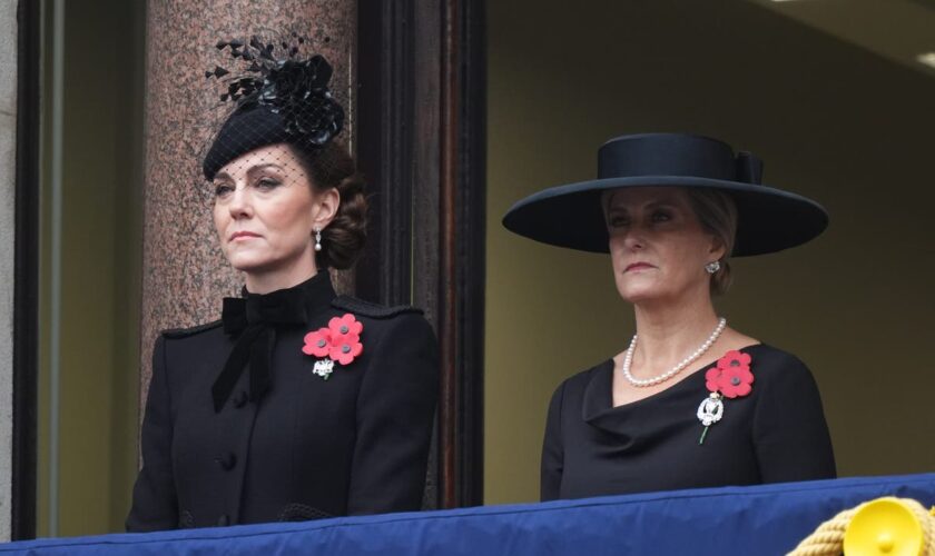 Princess of Wales pays tribute in military-style dress coat at Remembrance service