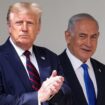 U.S. President Donald Trump applauds as he arrives with Israel's Prime Minister Benjamin Netanyahu prior to signing the Abraham Accords, normalizing relations between Israel and some of its Middle East neighbors in a strategic realignment of Middle Eastern countries against Iran, at the White House in Washington, U.S., September 15, 2020. REUTERS/Tom Brenner