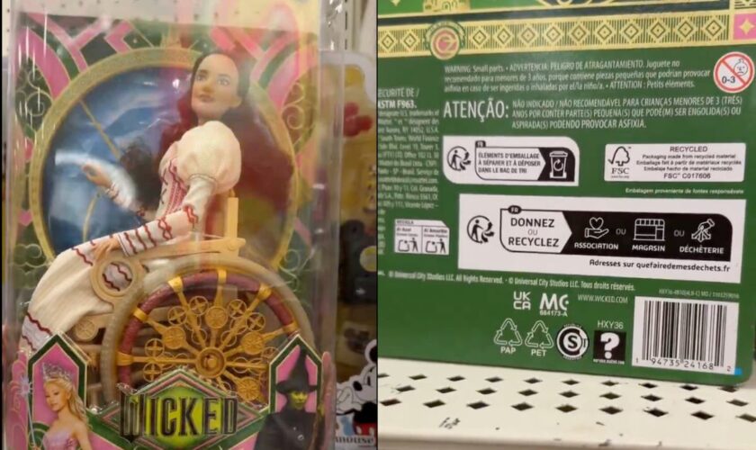 Fans find official Wicked Mattel doll boxes link to NSFW site on the back