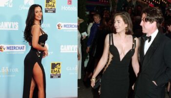 Maya Jama pays homage to Liz Hurley at EMA Awards