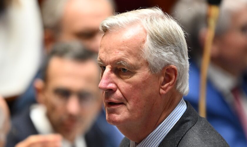 Le Premier ministre Michel Barnier à l'Assemblée nationale le 23 octobre 2024