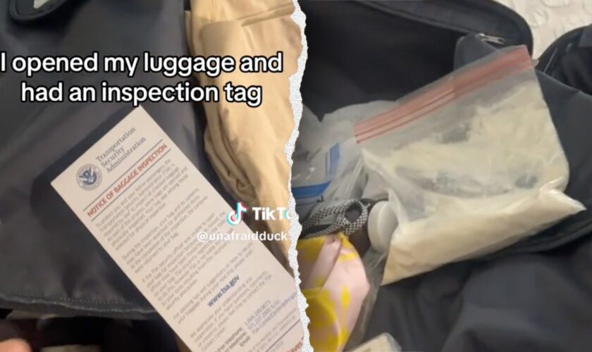 Airline passenger gets flagged by TSA after leaving mystery powder in bag