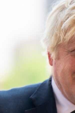 Boris Johnson, l'ancien Premier ministre britannique, au Texas le 23 mai 2023.