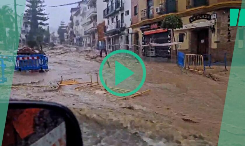 Espagne : des pluies torrentielles à Malaga, deux semaines après les inondations dévastatrices