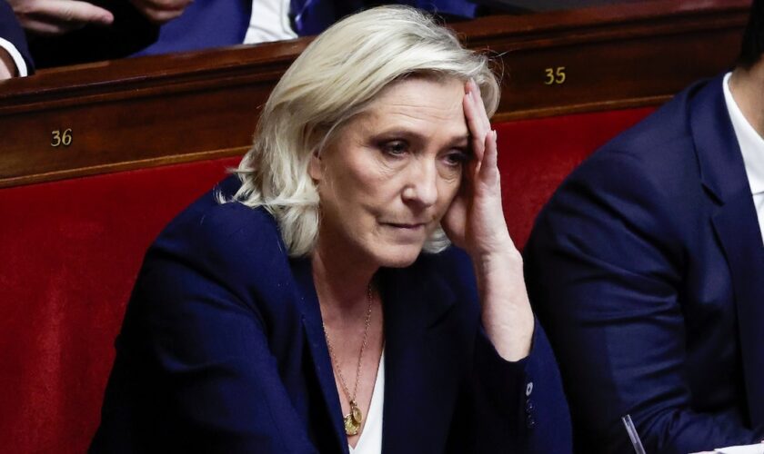 Marine Le Pen, à l'Assemblée Nationale, le 31 octobre 2024