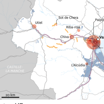 “Goutte froide” : une carte pour saisir l’ampleur des dégâts dans la région de Valence