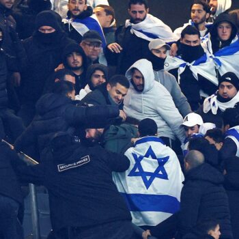 Police arrest fight suspects at Israel-France soccer game days after attacks on Israeli fans in Amsterdam