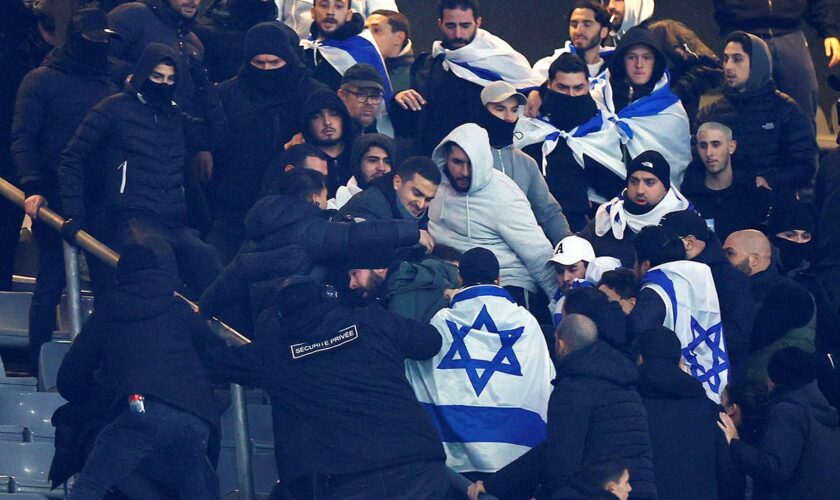 Police arrest fight suspects at Israel-France soccer game days after attacks on Israeli fans in Amsterdam