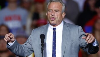 Robert Kennedy Jr lors d'un meeting de campagne de Donald Trump, à Milwaukee dans le Wisconsin, le 1er novembre 2024