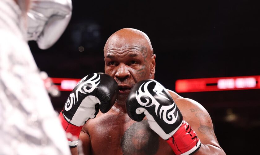 Mike Tyson explains why he kept biting his glove in Jake Paul defeat