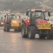 Farmers' tractor protest outside the Welsh Labour conference in Llandudno, North Wales