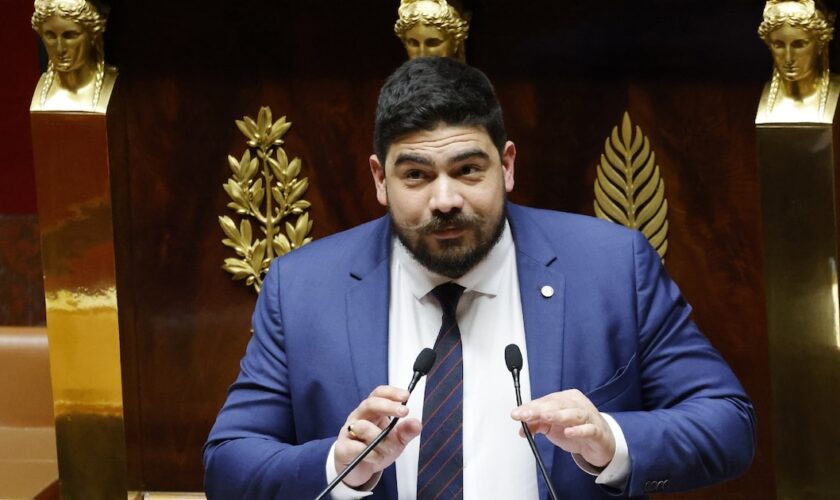 Le député Guillaume Kasbarian à l'Assemblée nationale, à Paris le 13 mars 2023