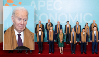 Biden awkwardly stands in back of APEC photo with China's Xi Jinping front and center