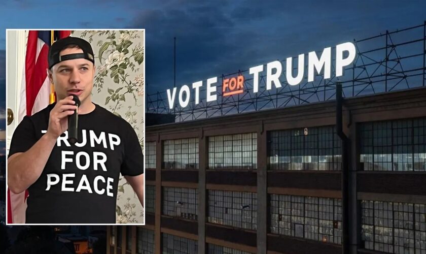 Blue state CEO who put up 100-foot pro-Trump sign to spend $2.6 million on campaign for Congress