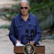 Joe Biden delivered his remarks in Brazil. Pic: Reuters