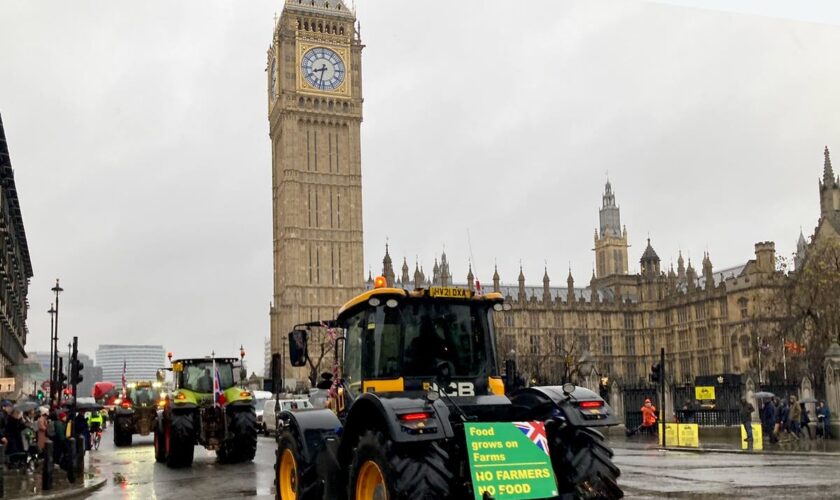 Farmers’ protest live: Jeremy Clarkson warns inheritance tax ‘the end’ for farmers as thousands march in fury