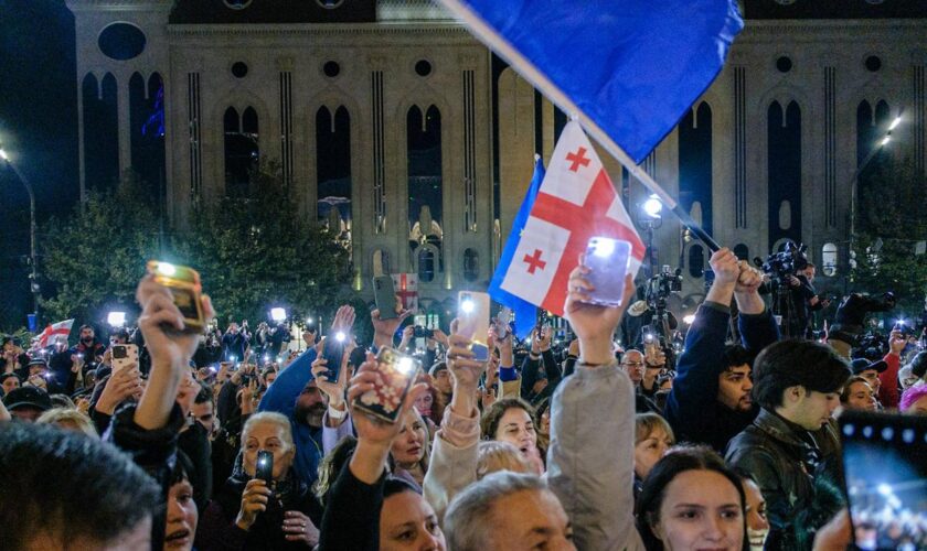 Législatives en Géorgie : heurts entre opposants et policiers, la présidente veut l’annulation des élections