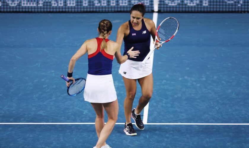 Billie Jean King Cup LIVE: Great Britain lose first set to Slovakia in semi-final doubles decider