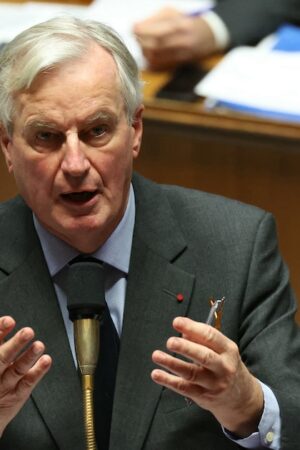 Michel Barnier, à l'Assemblée nationale, ce mardi 19 novembre 2024.